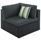 HOMLUX 7-piece Outdoor Conversation Set with Black Wicker in Gray, , large