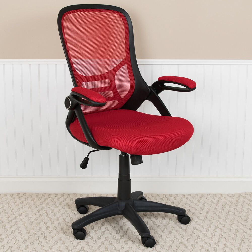 Flash Furniture Swivel Office Chair in Red, , large