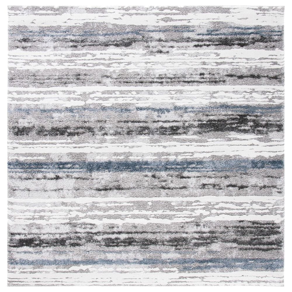 Safavieh Century 6"7" Square Grey and Blue Area Rug, , large