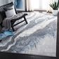 Safavieh Craft CFT844M 5"3" x 7"6" Blue and Grey Area Rug, , large