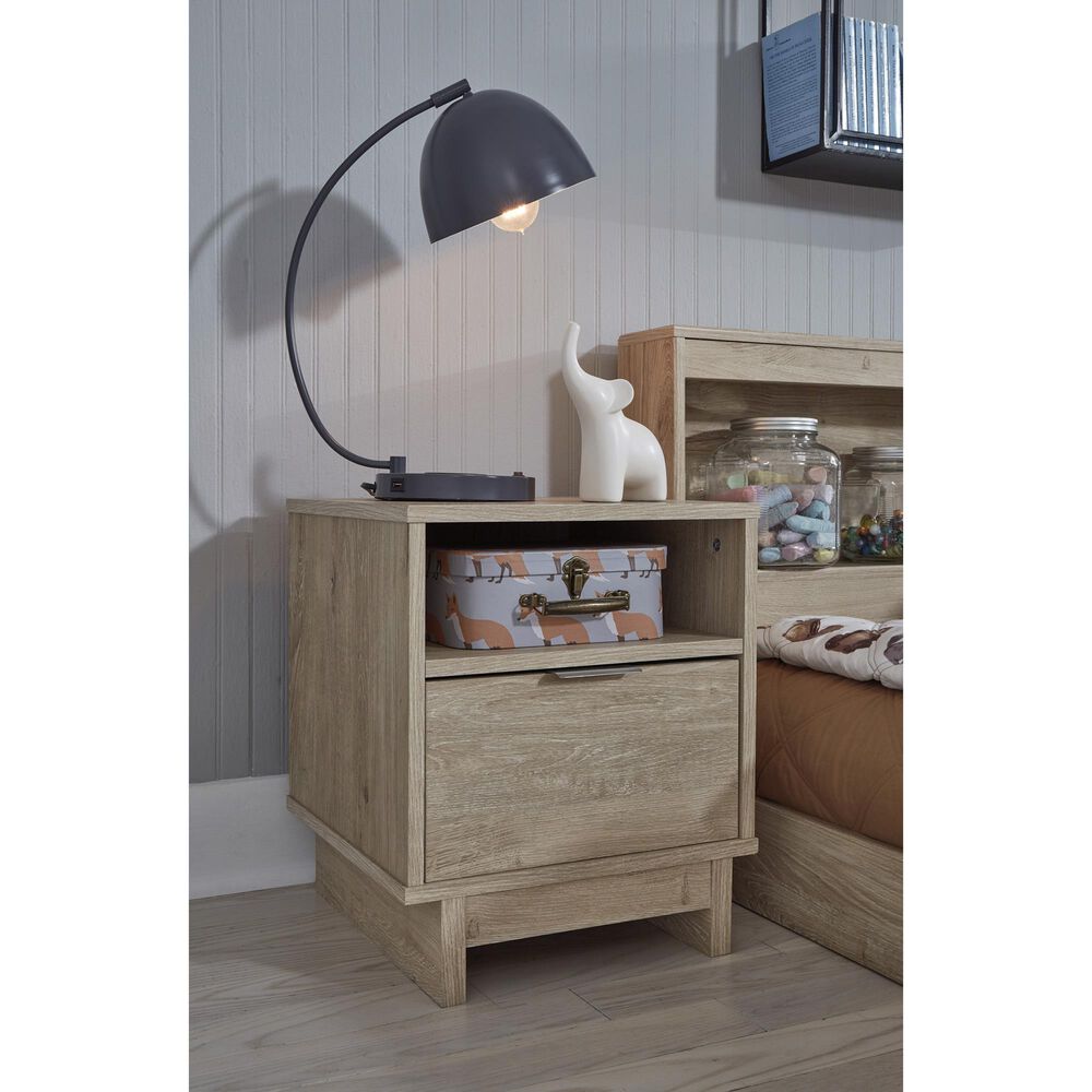 Ashley Oliah 1-Drawer Nightstand in Natural, , large