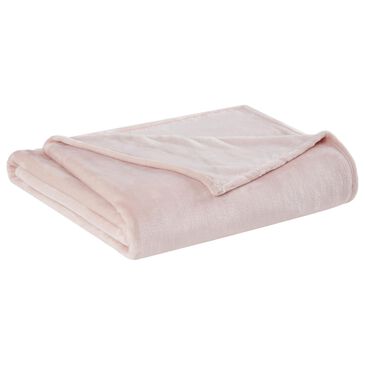 Pem America Truly Soft Velvet Plush Full/Queen Blanket in Blush, , large