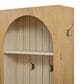 GigaCloud Wooden Hall Tree with Arched Design and Drawers in Natural and Oak, , large