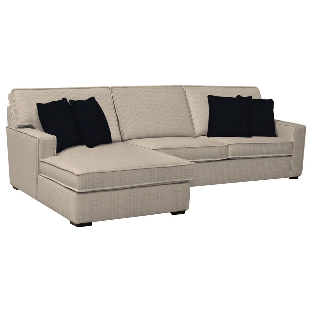 England Furniture Lyndon 2-Piece Stationary Left Facing Sectional in Tate Natural, , large