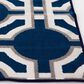 Central Oriental Terrace Tropic Dolliver 7"10" x 9"10" Sapphire Area Rug, , large