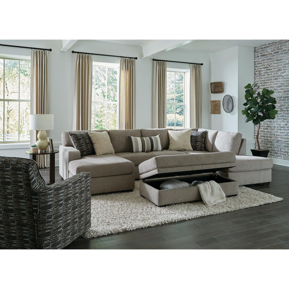 Northwestern Bri 2-Piece Sectional in Bri Pewter, , large