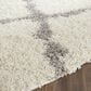 Safavieh Dallas Shag SGD257F-6R 6" x 6" Ivory/Grey Round Rug, , large