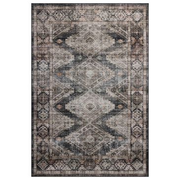 Amber Lewis x Loloi Josie 3"6" x 5"6" Ink and Earth Area Rug, , large
