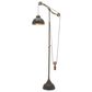 Maple and Jade Industrial Floor Lamp in Black and Copper, , large