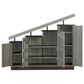 Furniture of America Lewis Shoe Storage Cabinet in Vintage Grey, , large