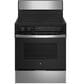 GE Appliances 30" Freestanding Self-Cleaning Radiant Front-Mount Range in Stainless Steel, , large