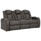 Ashley Fyne-Dyme Power Reclining Sofa and Recliner Set in Shadow, , large