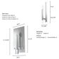 Hunter Sunjai 1-Light Wall Sconce in Brushed Nickel, , large