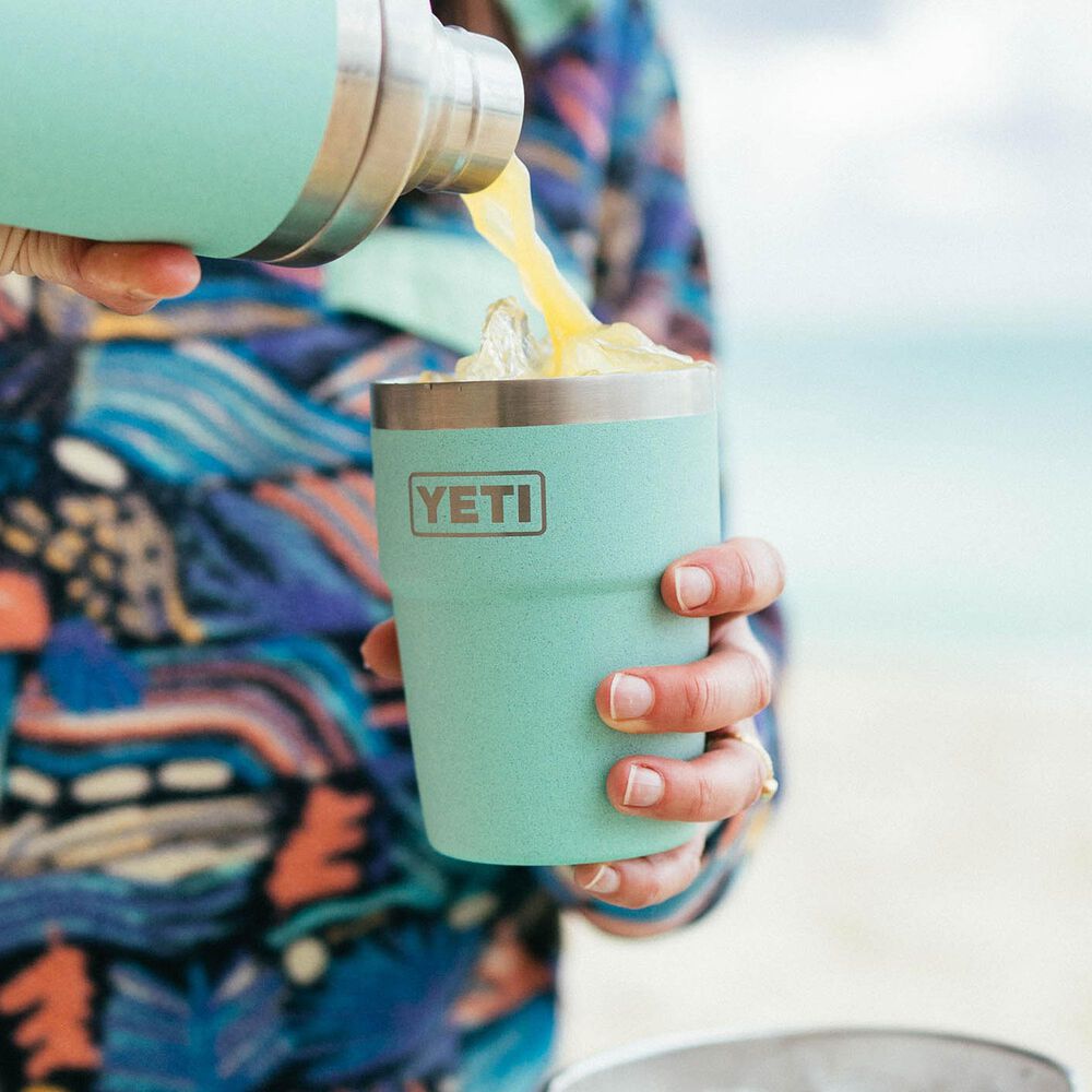 YETI Rambler 16 Oz Stackable Cup with MagSlider Lid in Sea Stone, , large
