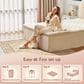 HOMLUX Plush Full Mattress with Beige Headboard, , large