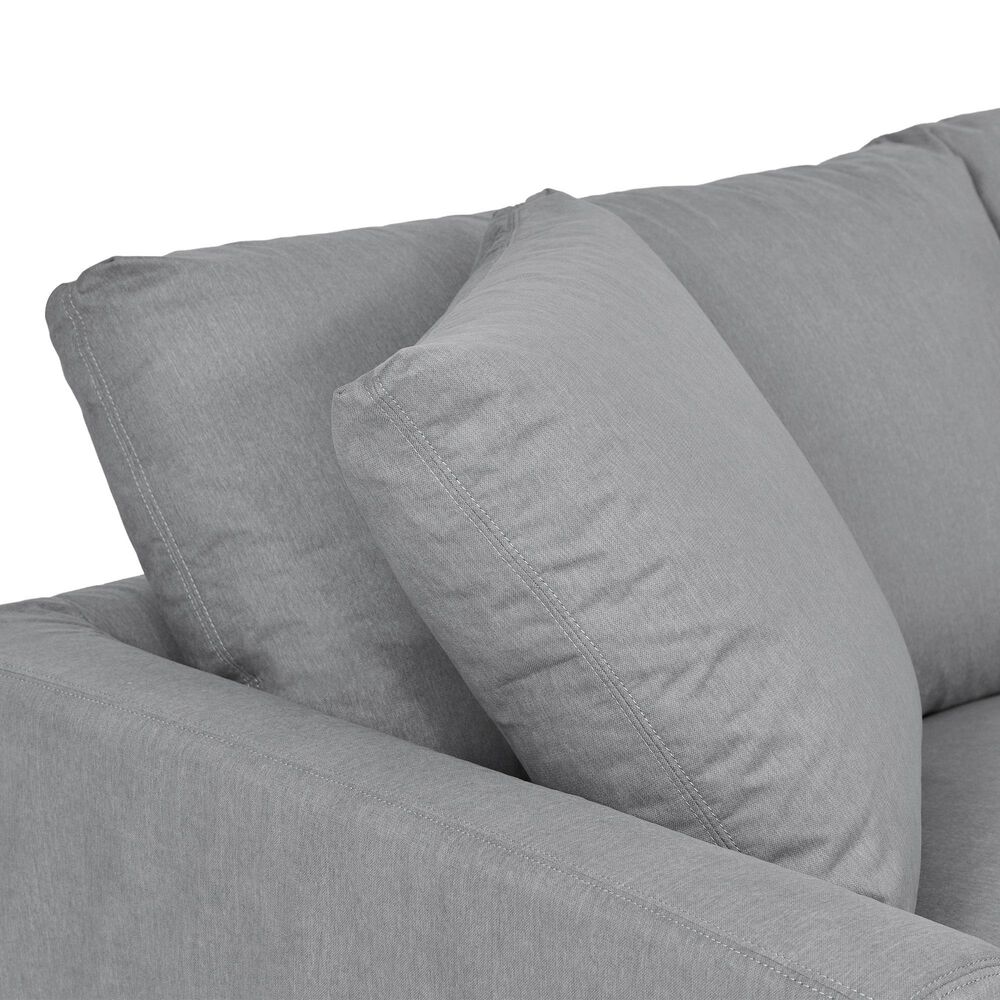 Blue River Ciara 3-Piece Stationary Sectional Sofa in Slate Gray, , large