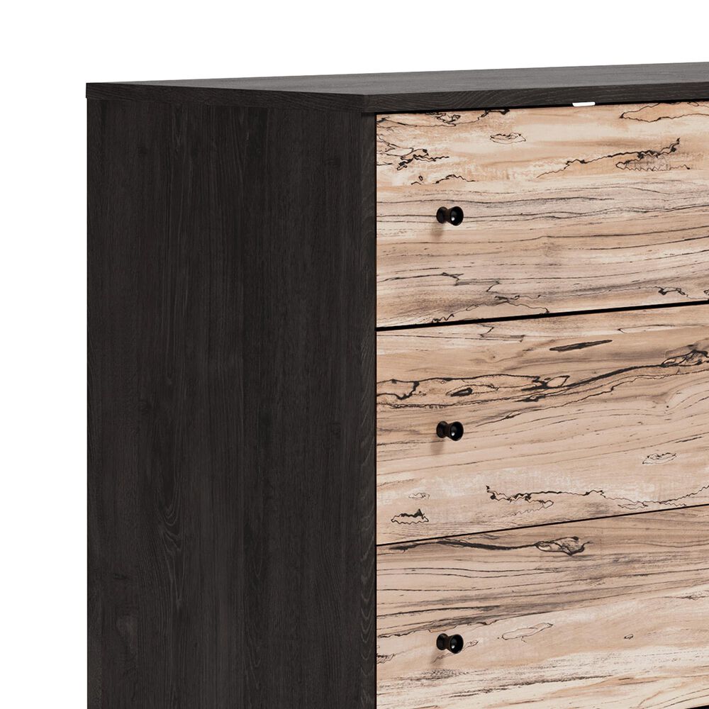 Ashley Piperton 6-Drawer Dresser in Brown and Dark Charcoal, , large