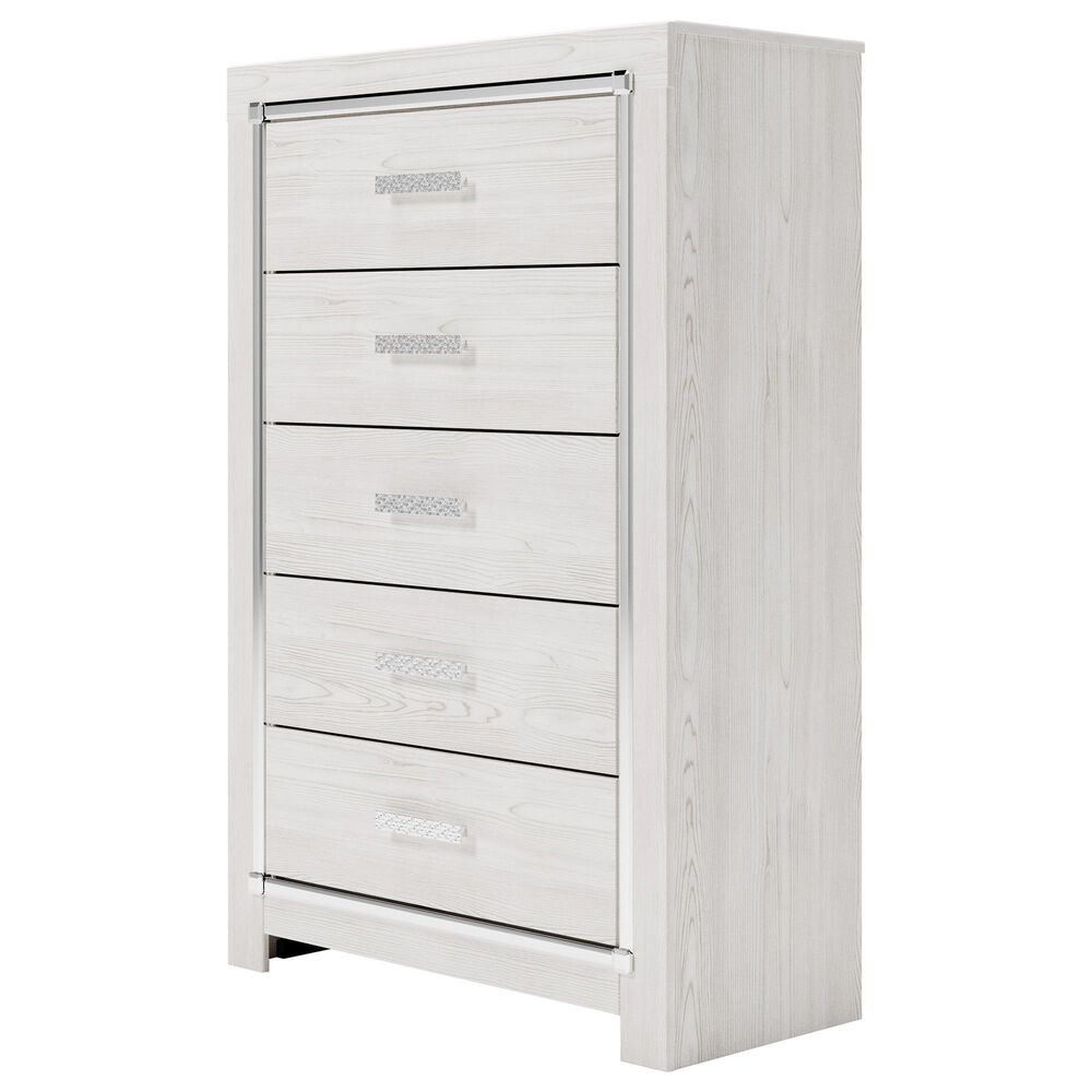 Ashley Altyra 5 Drawer Chest in White, , large