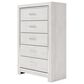 Ashley Altyra 5 Drawer Chest in White, , large