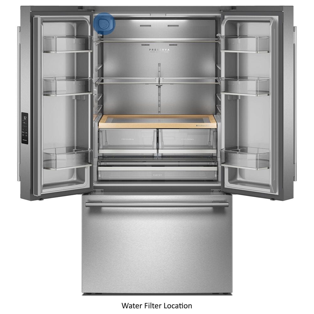 KitchenAid 30.52 Cu. Ft. French Door Refrigerator in Stainless Steel with PrintShield, , large