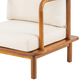 Hearth and Haven Canape Outdoor Club Chair with Curved Arms and Cushions in Cream (Set of 2), , large