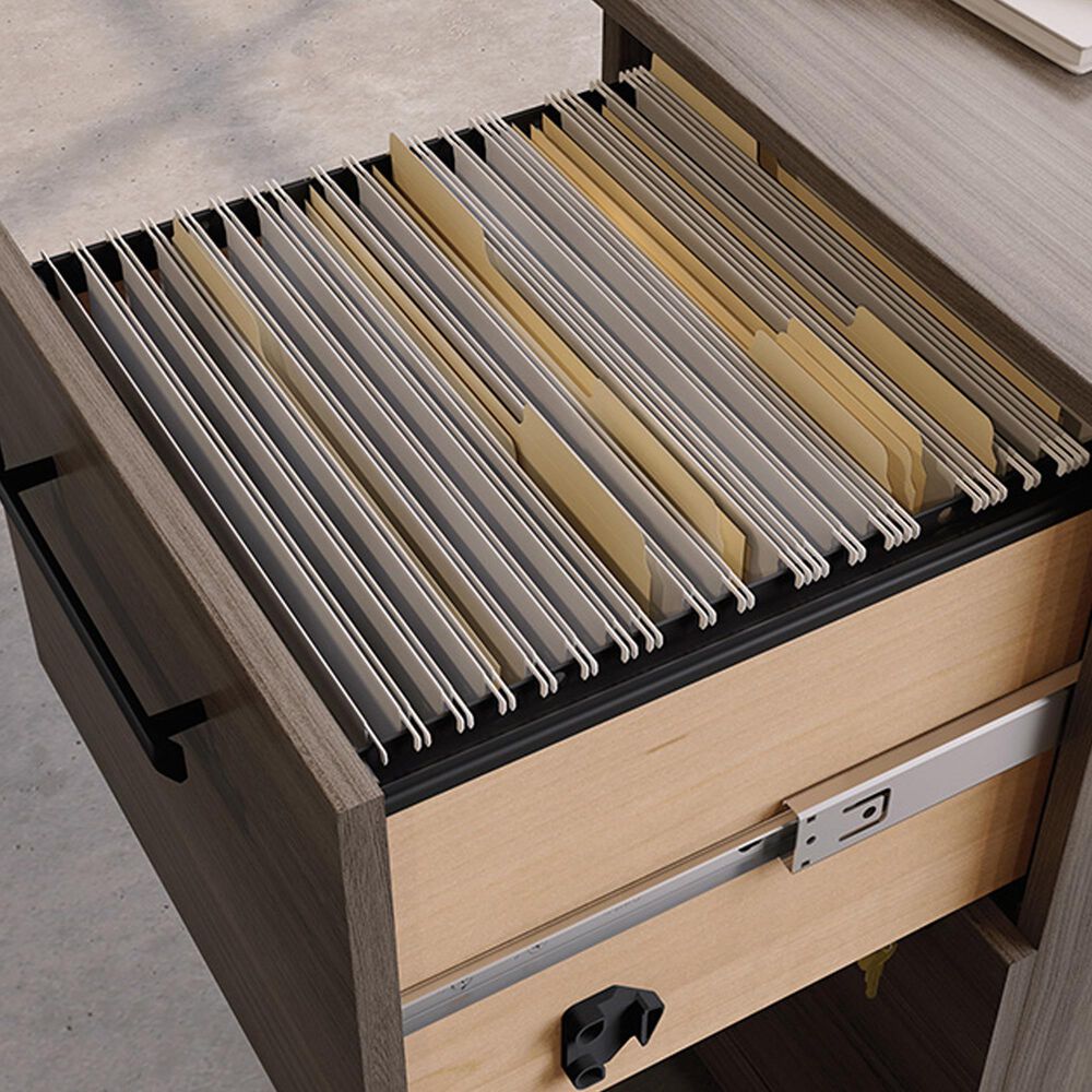 Sauder Affirm Two Drawer Mobile File Cabinet in Hudson Elm, , large