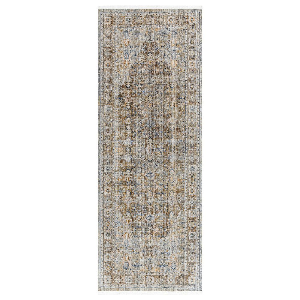 Surya Ren Taupe, Charcoal, Gray, Dark Brown and Medium Brown 2"7" x 7"3" Runner, , large