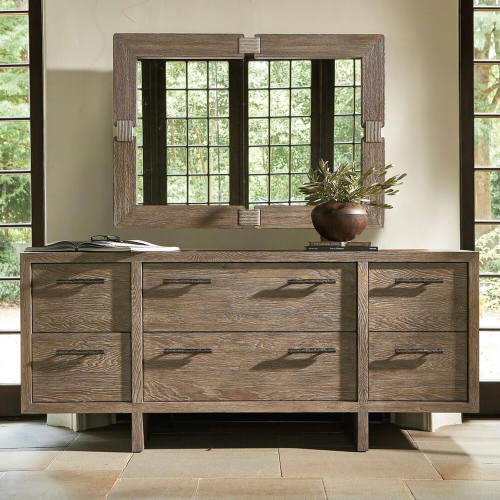 Bernhardt Casa Paros 6 Drawer Dresser in Anthracite without Mirror, , large