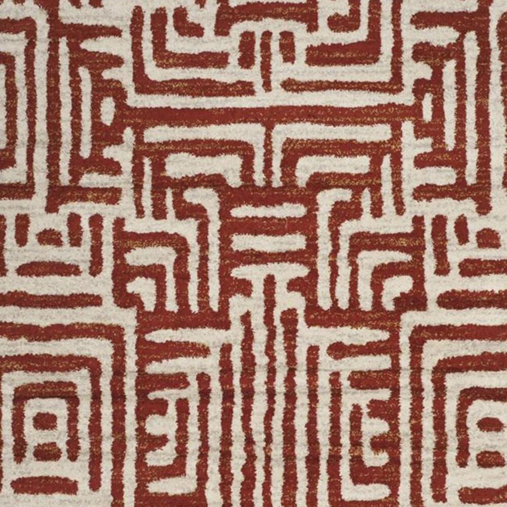 Safavieh Amsterdam AMS106B 3&#39; x 5&#39; Ivory and Terracotta Area Rug, , large