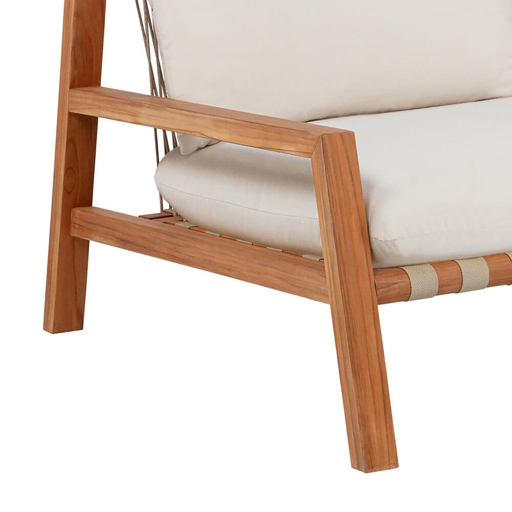 Linon Home Decor Cassius Slanted Back Bench in Off-White, , large