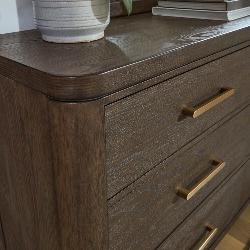 Ashley Radkin 6 Drawer Dresser in Burnished Brown, , large