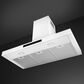 SMEG 36" Flat T-Shape Universal Brushed Hood in Matte White, , large