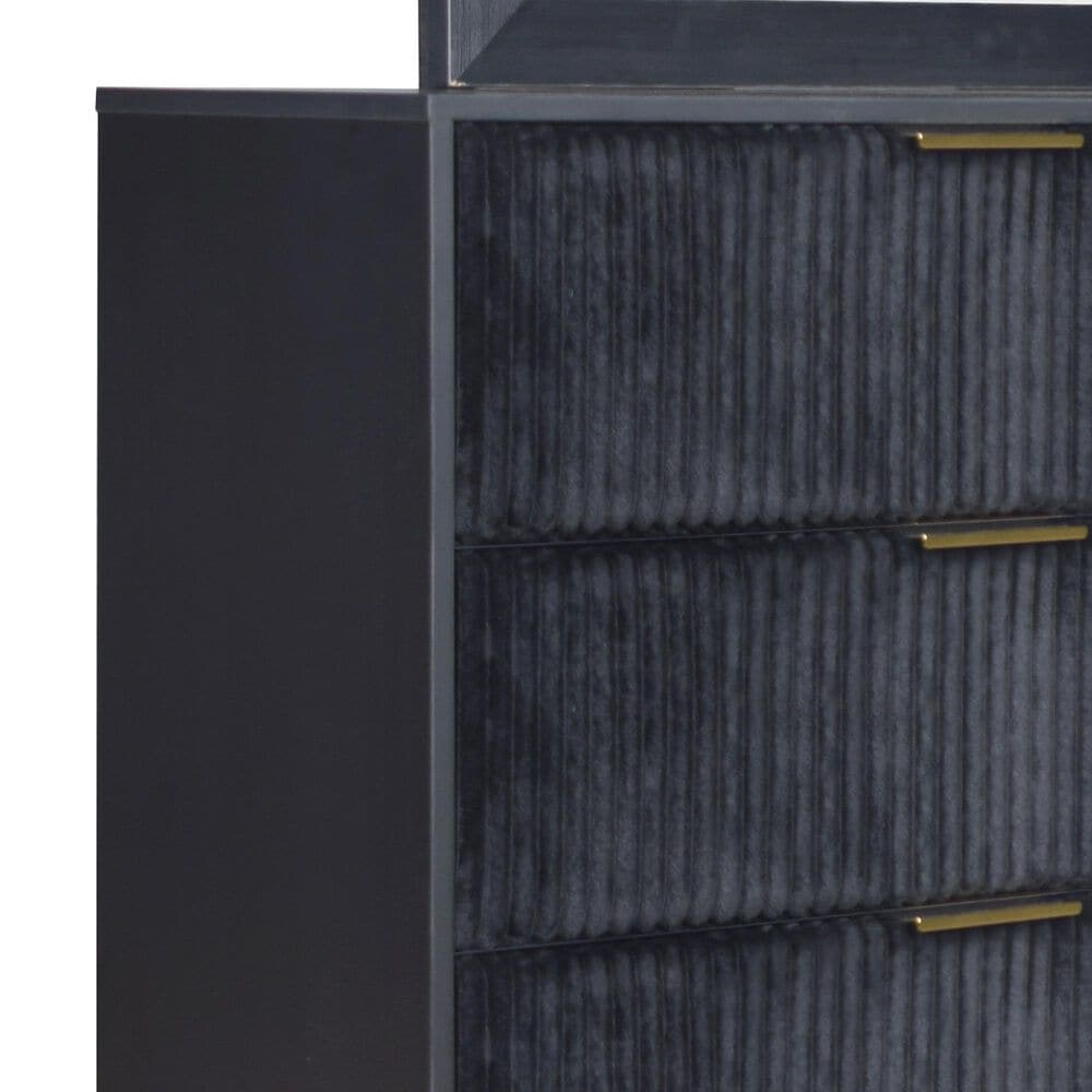 New Heritage Design Kailani 3-Piece Queen Bedroom Set in Black and Gold, , large