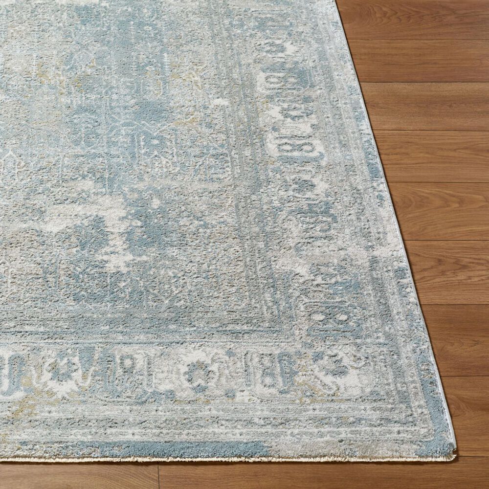Surya Brunswick Cream, Light Gray, Charcoal, Light Brown and Mustard 2'7" x 7'3" Runner, , large