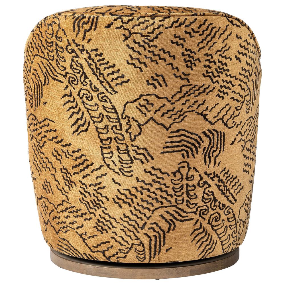 Four Hands Aurora Swivel Chair in Balkan Ochre, , large