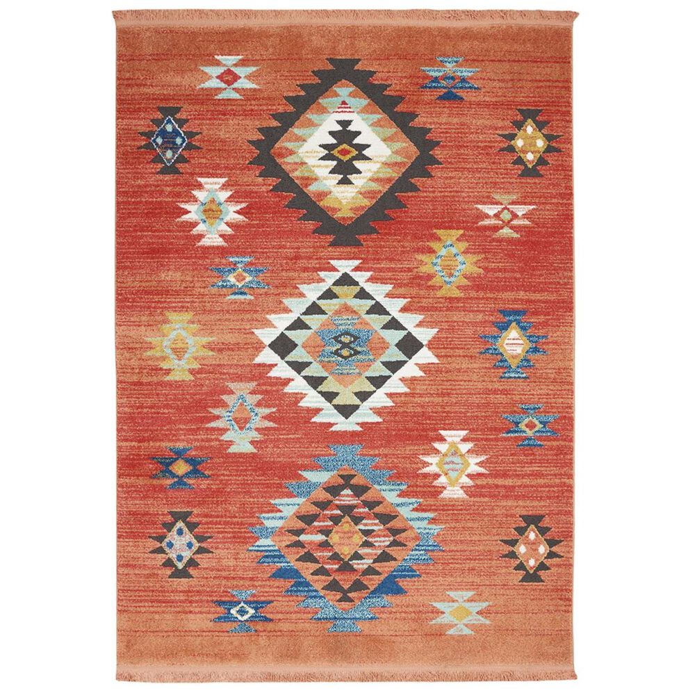 Nourison Navajo Nav07 9 3 X 13 Red Area Rug Nebraska Furniture Mart
