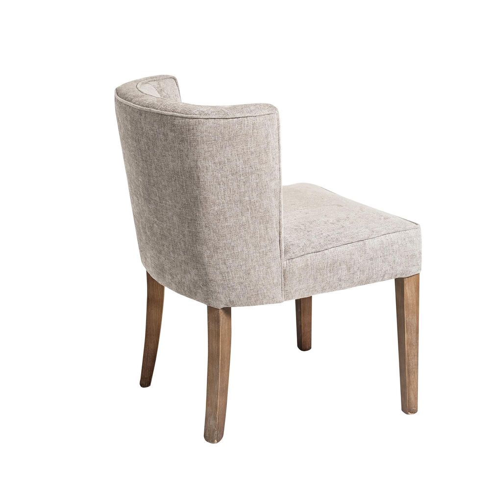 Nest Home Collections Hailey Dining Table in Antique Natural and  6 Charlie Dining Side Chairs in Grey Wash, , large