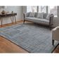 Feizy Eastfield Striped 3" x 5" Blue and Beige Area Rug, , large