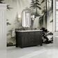 James Martin Vanities Brookfield 60" Single Bathroom Vanity in Black Onyx with 3 cm Arctic Fall Solid Surface Top and Rectangular Sink, , large