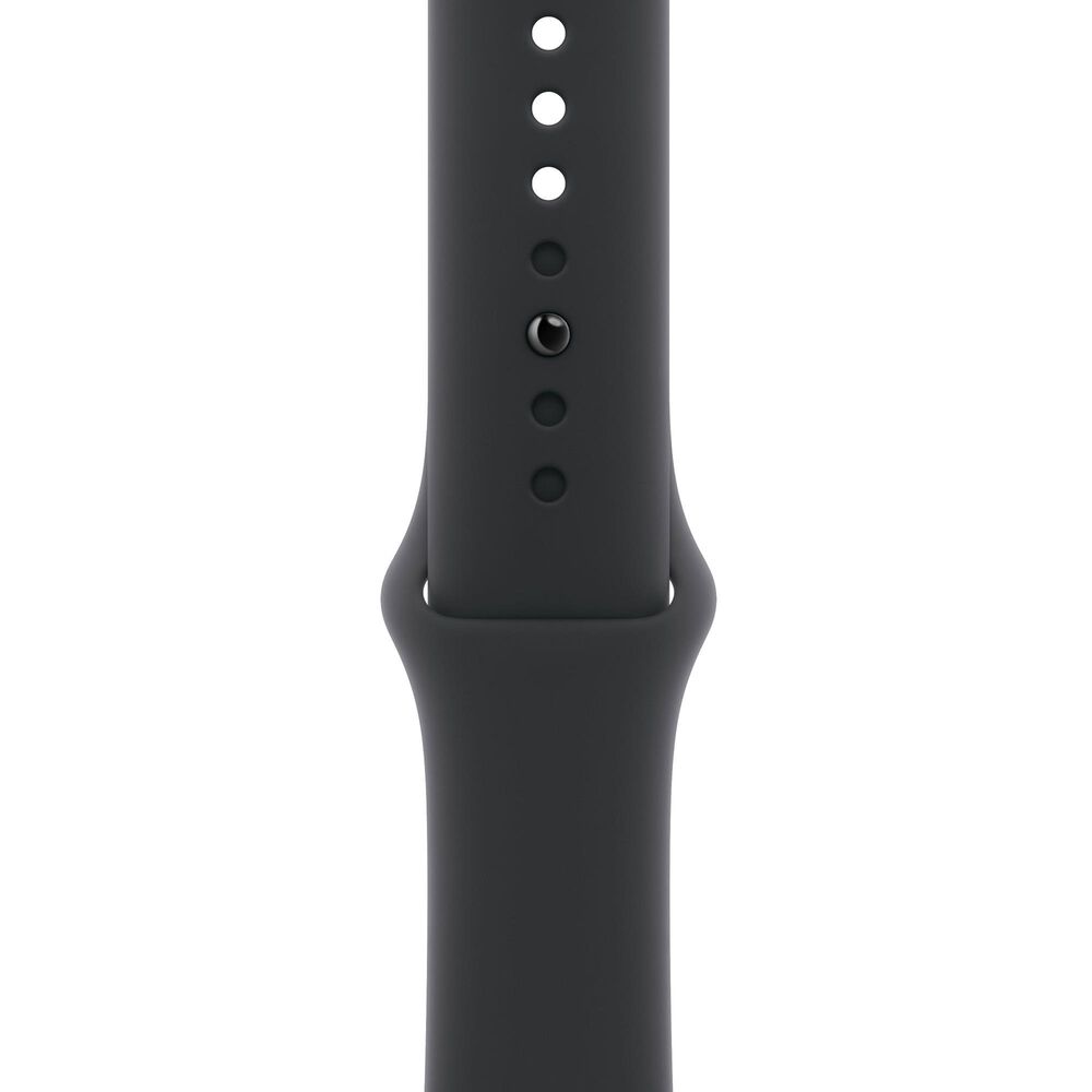 Apple Watch Series 10 GPS + Cellular 46mm Jet Black Aluminum Case with Black Sport Band - M/L, , large