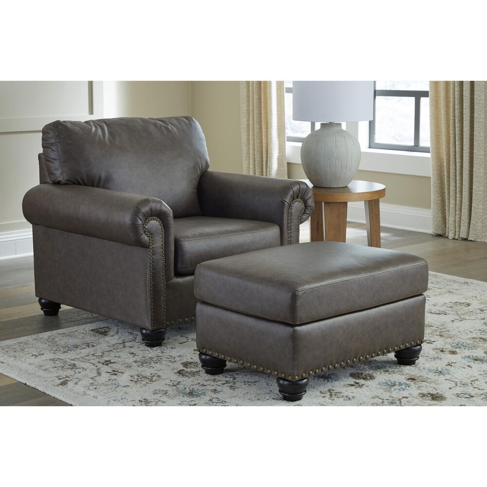 Ashley Roxmere Ottoman in Umber, , large