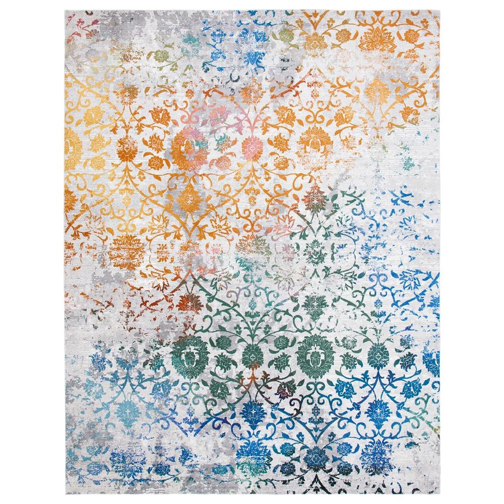 Safavieh Aria 9" x 12" Grey and Green Area Rug, , large