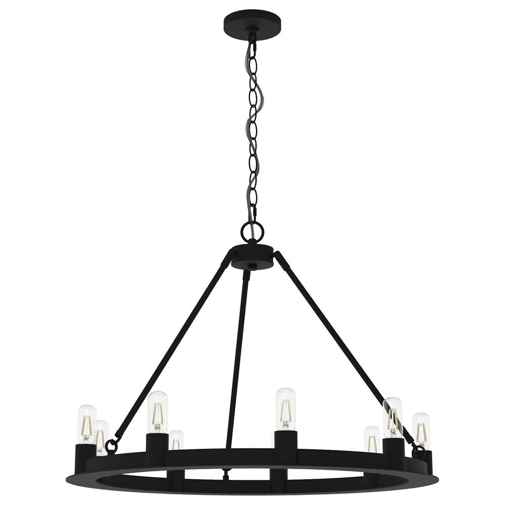 Hunter Saddlewood 9-Light Chandelier in Natural Iron, , large
