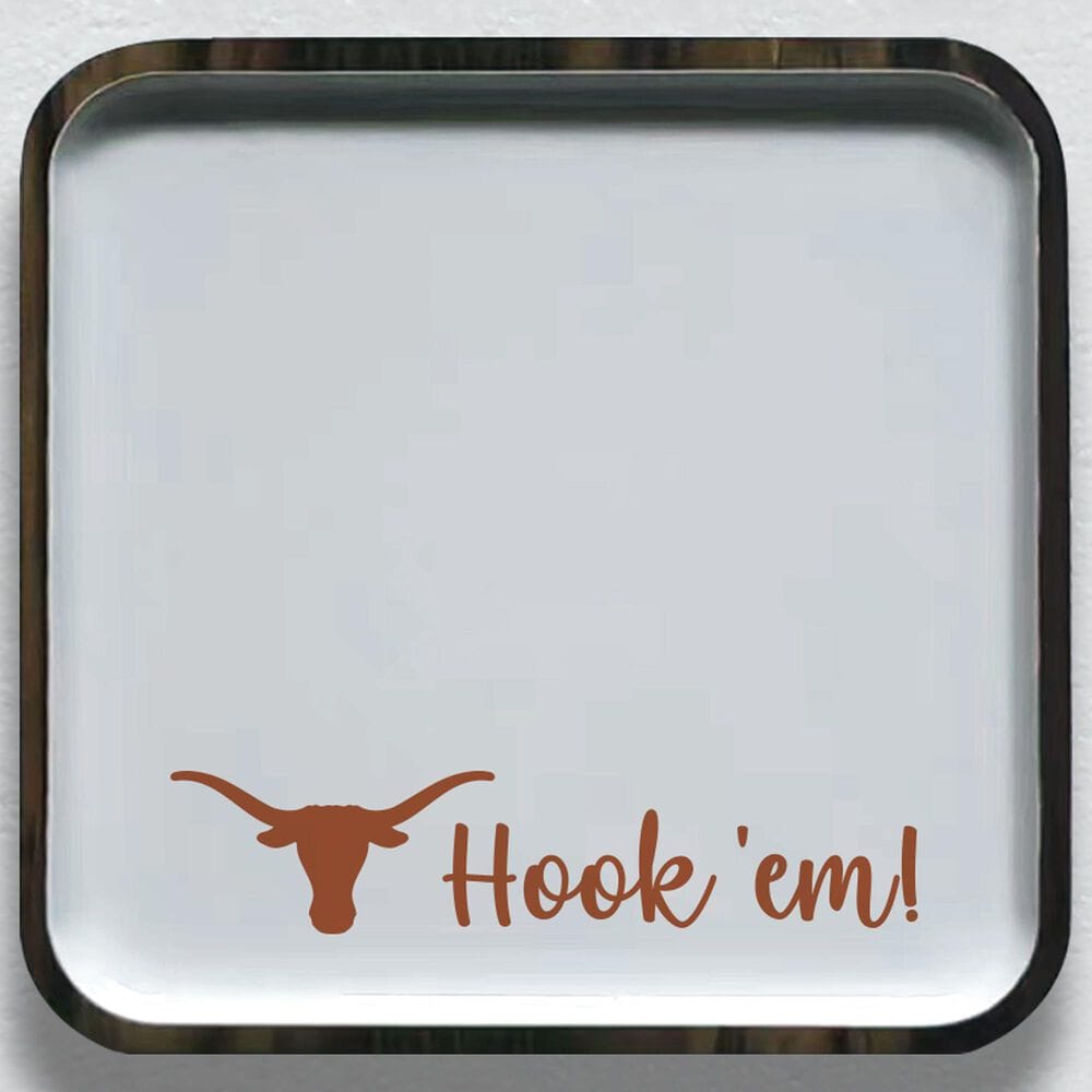 Valiant Gifts Texas Spirit Mango Wood Small Tray in Burnt Orange, , large
