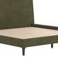 Ashley Chirason King Platform Bed in Sage Green, , large