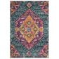 Safavieh Madison MAD119C-5 5"1" x 7"6" Blue/Fuchsia Area Rug, , large
