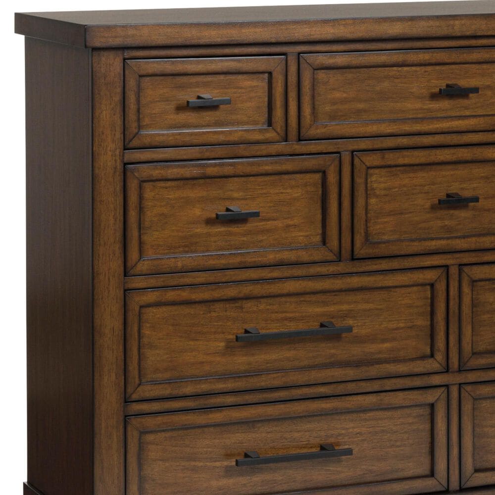 Ashley Taffenbrook 10-Drawer Dresser in Medium Brown, , large