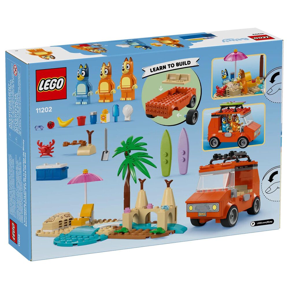 LEGO Bluey&#39;s Beach and Family Car Trip Building Set in Multicolor, , large