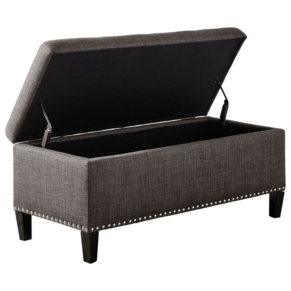 Hampton Park Shandra II Storage Bench in Charcoal, , large