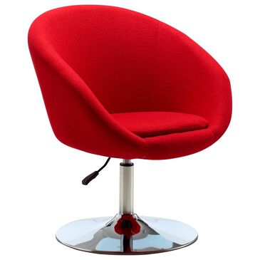 Dayton Hopper Adjustable Swivel Chair in Red, , large